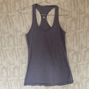 Lavender stripe Lululemon racer back tank 6